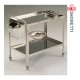 Carucior rastel din inox pentru instrumentar MORETTI - MMO247