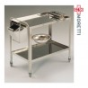 Carucior rastel din inox pentru instrumentar MORETTI - MMO247