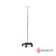 Suport perfuzie - picior inox, carlig plastic MI435