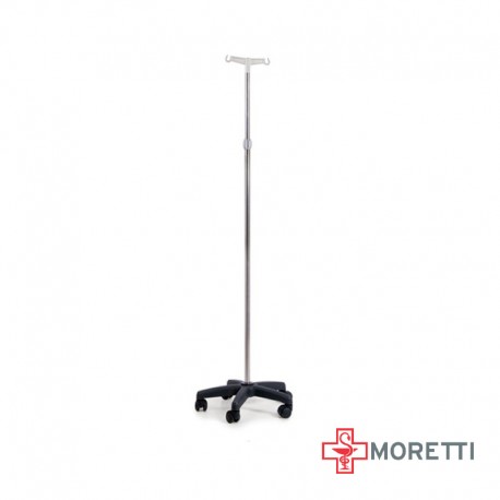 Suport perfuzie - picior inox, carlig plastic MMI435