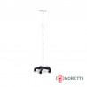 Suport perfuzie - picior inox, carlig plastic MI435