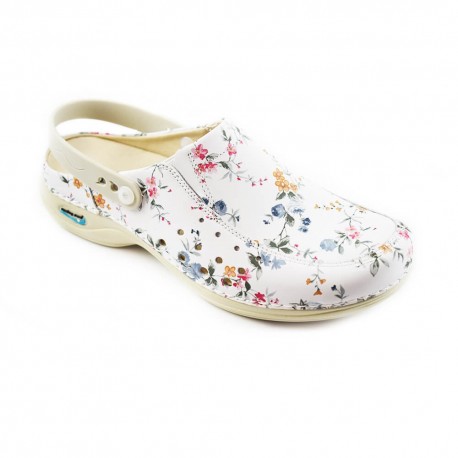 Saboti medicali din piele naturala, lavabili, Nursingcare Wash'Go Berlin, Bugs Animated