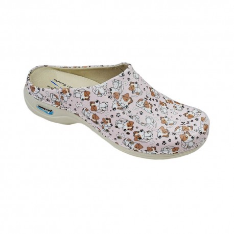 Saboti medicali din piele naturala, lavabili, Nursingcare Wash'Go Berlin, Dogs