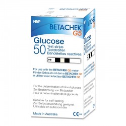 Teste pentru glucometru Betachek G5 (50 buc + 1 card memorie) - BETACHEK STRIP 