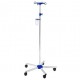 Suport perfuzie, otel cromat, 4 carlige plastic I-N41121