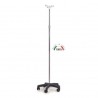 Suport perfuzie - picior inox, carlig plastic MI436